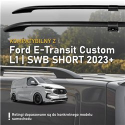 Relingi dachowe dzielone Ford E-Transit Custom I V710 L1 SWB 2023-