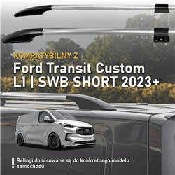 Relingi dachowe dzielone Ford Transit Custom II V710 L1 SWB 2023-