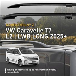 Relingi dachowe dzielone Volkswagen VW Caravelle T7 L2 LWB 2025- A