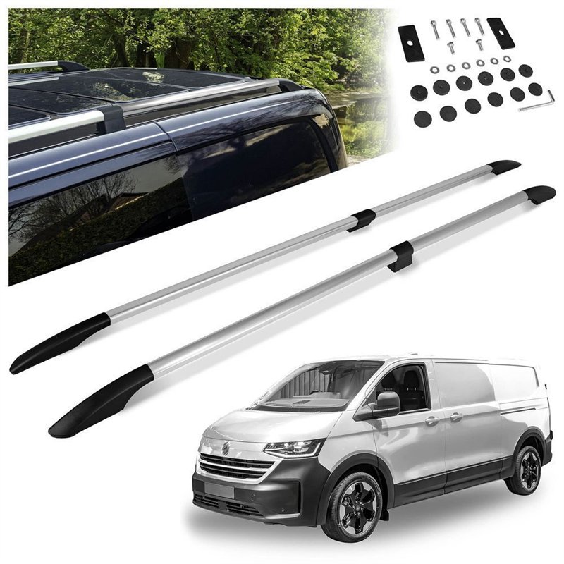 Relingi dachowe dzielone Volkswagen VW Transporter T7 L1 SWB 2025-