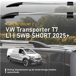 Relingi dachowe dzielone Volkswagen VW Transporter T7 L1 SWB 2025-