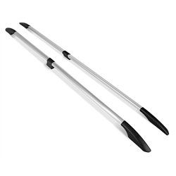 Split roof rails for Ford E-Transit Custom I V710 L1 SWB 2023- Solid Alumi