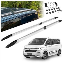 Split roof rails for Volkswagen VW Caravelle T7 L1 SWB 2025- Solid Aluminu