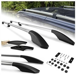 Split roof rails for Volkswagen VW Transporter T7 L2 LWB 2025- Solid Alumi