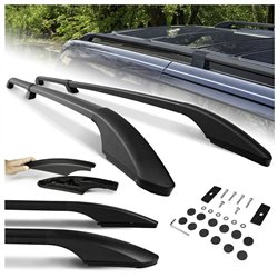 Split roof rails for Ford E-Tourneo Custom I V710 L1 SWB 2023- Solid Alumi
