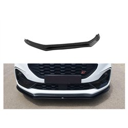 Front splitter for Ford Puma II (J2K) ST 2020- | Black ABS plastic Shiny