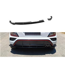 Rear bumper lip for Hyundai Kona I (OS) N-Line FL 2021-2023 | Black ABS