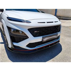 Front splitter for Hyundai Kona I (OS) N / N-Line FL 2021-2023 | Black ABS