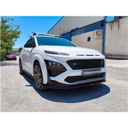 Front splitter for Hyundai Kona I (OS) N / N-Line FL 2021-2023 | Black ABS