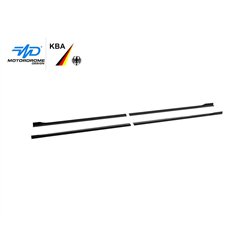 Side skirt extensions for Peugeot e-Expert I V L2 Standard 2020- Black ABS