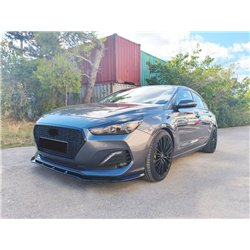 Front splitter for Hyundai i30 Fastback III PDE PRE-FL 2017-2020 Black ABS