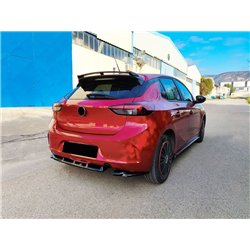 Rear bumper lip for Opel Corsa-e Hatchback F (G2J0 | U) 2020- Black ABS