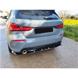 Rear bumper lip for BMW 1 Series Hatchback (F40) 2019-2024 | Black ABS