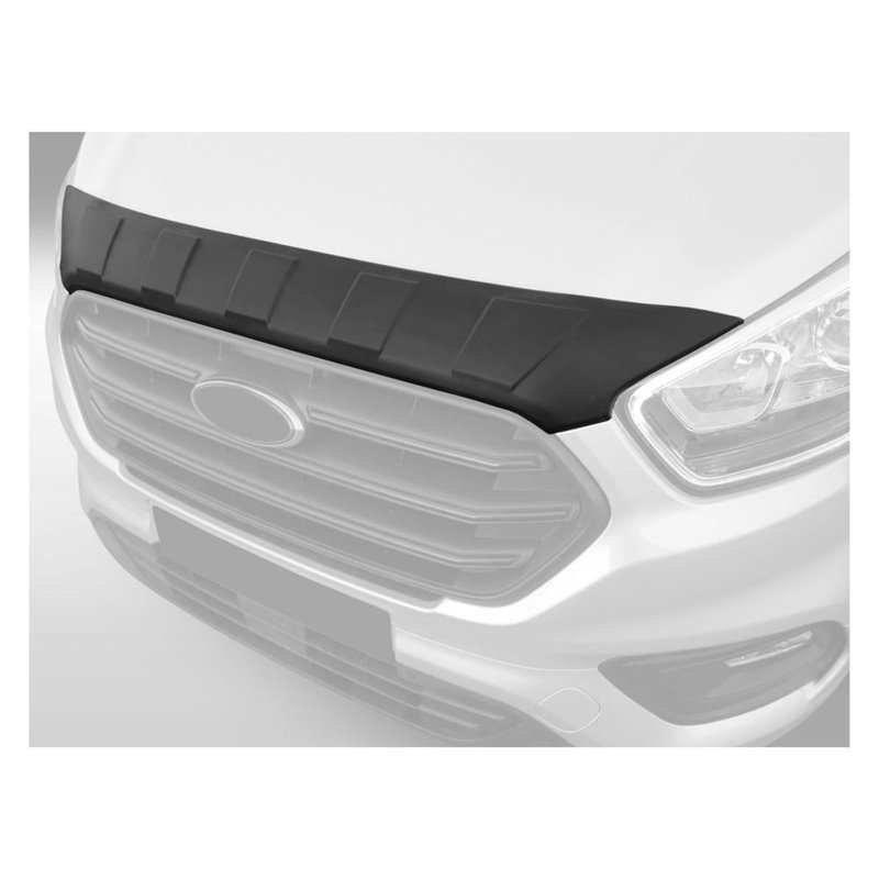 Bonnet guard for Ford Transit Custom I (V362) 2018-2023 | Black ABS