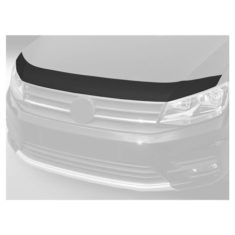 Bonnet guard for Volkswagen VW Caddy IV (SA | DU) 2015-2020 Black ABS