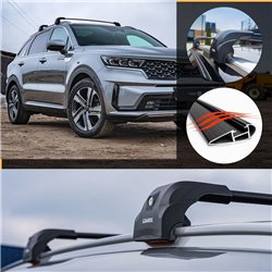 Roof rack for SsangYong Torres I J100/U100 2022- ECEM V2 CROSSBAR Aluminum