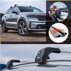 Roof rack for SsangYong Torres I J100/U100 2022- ECEM V2 CROSSBAR Aluminum