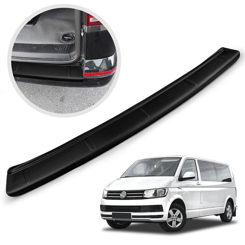 Rear bumper trim for Volkswagen VW Caravelle (T6) 2015-2019 | Black ABS