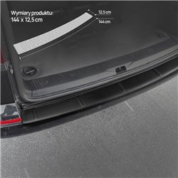 Rear bumper trim for Volkswagen VW Transporter (T5) 2003-2015 | Black ABS