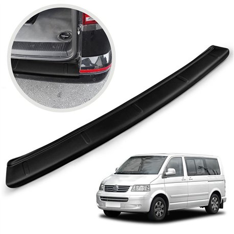 Rear bumper trim for Volkswagen VW Caravelle (T5) 2003-2015 | Black ABS
