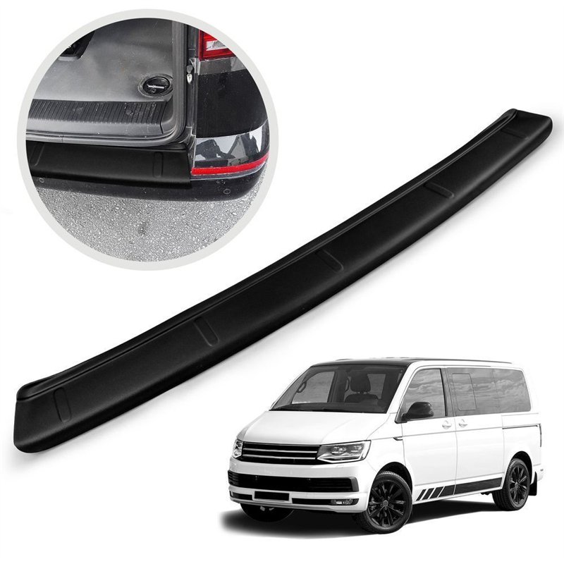 Rear bumper trim for Volkswagen VW Multivan (T6) 2015-2019 | Black ABS