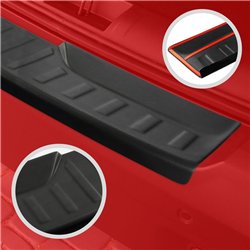 Rear bumper trim for Volkswagen VW Multivan (T5) 2003-2015 | Black ABS