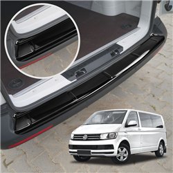 Rear bumper trim for Volkswagen VW Caravelle (T6) 2015-2019 | Black ABS