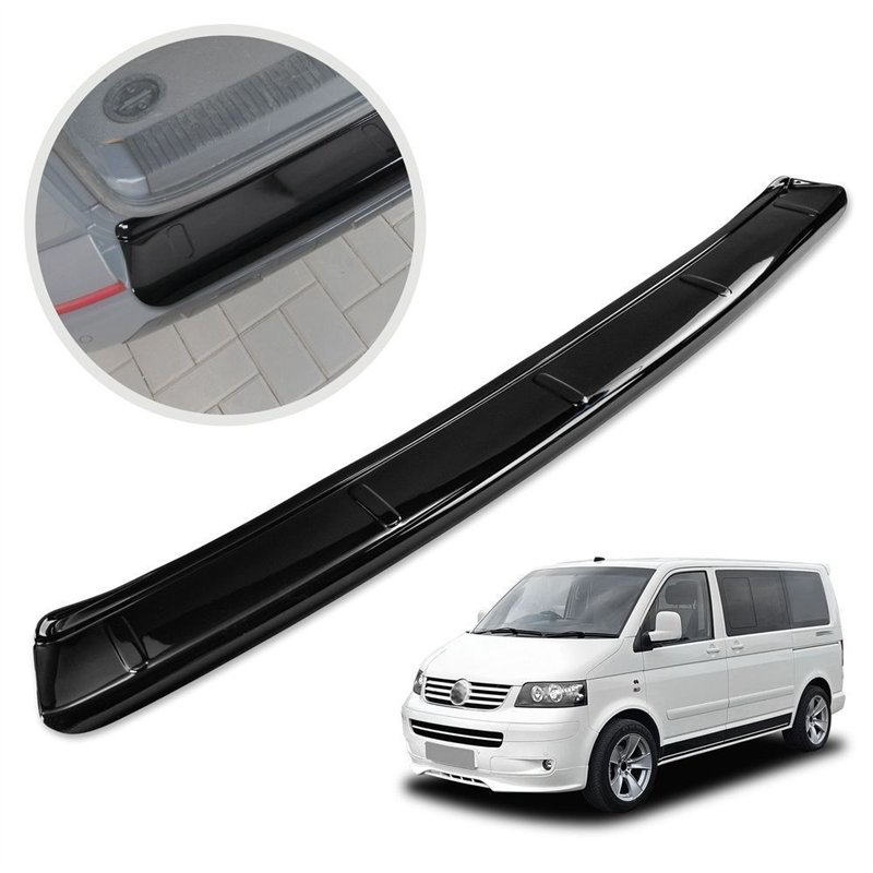Rear bumper trim for Volkswagen VW Multivan (T5) 2003-2015 | Black ABS