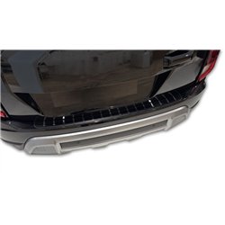 Rear bumper trim for KGM Torres I UK 2025- Black Silver steel carbon-style