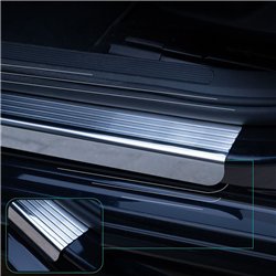 Sill trims for KGM Rexton I (YK | Y400) 2025- Silver steel brushed