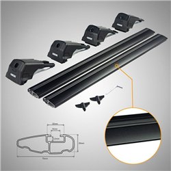 Roof rack for KGM Torres I (UK) 2025- | Elegance V2 Black Aluminum Painted
