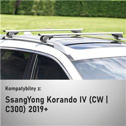Roof rack for KGM Korando I CW C300 2025- Solidbar Alpha V1 Lite Steel