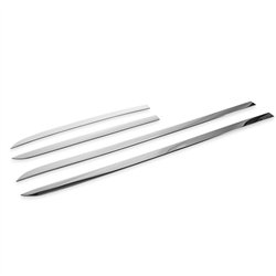 Listwy drzwi bocznych do KGM Torres I (UK) 2025- | Chrom stal