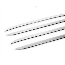 Listwy drzwi bocznych do KGM Torres I (UK) 2025- | Chrom stal