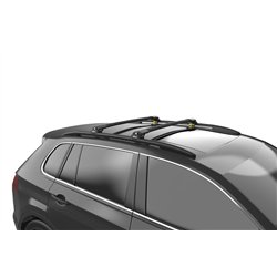 Roof rack for KGM Tivoli I (XK) 2025- | AIR-1 Black Aluminum Plastic