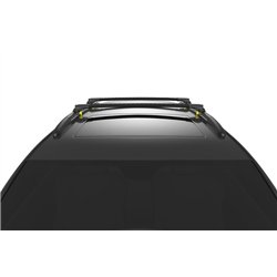 Roof rack for KGM Tivoli I (XK) 2025- | AIR-1 Black Aluminum Plastic