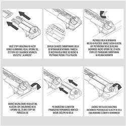 Roof rack for KGM Tivoli I (XK) 2025- | AIR-1 Silver Aluminum Plastic