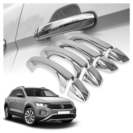 Nakładki na klamki do Volkswagen VW T-Roc I 5D 2017-2025 | stal
