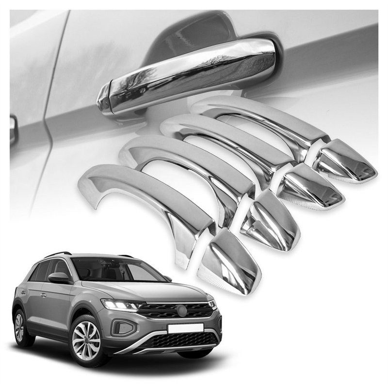 Nakładki na klamki do Volkswagen VW T-Roc I 5D 2017-2025 | stal