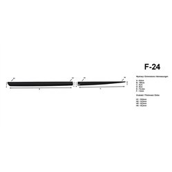 Listwy drzwi bocznych SsangYong Rexton II YK Y400 2017-2025 Kompozyt PUR