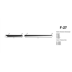 Listwy drzwi bocznych SsangYong Tivoli I XK 2015-2025 Kompozyt PURowy PU