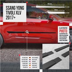 Listwy drzwi bocznych SsangYong Tivoli XLV I XK 2016-2025 Kompozyt PURow