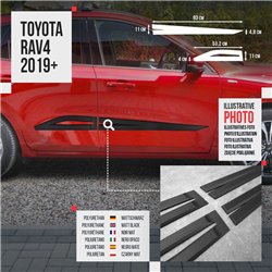 Listwy drzwi bocznych Toyota RAV4 2019-2026 | Kompozyt PURowy PU