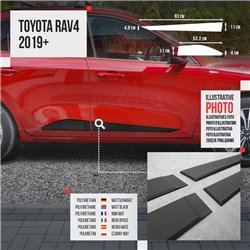 Listwy drzwi bocznych Toyota RAV4 2019-2026 | Kompozyt PURowy PU