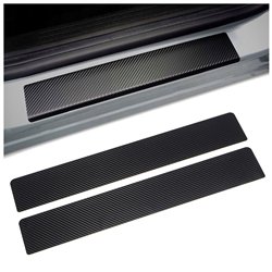 Front sill trims for Volvo S90 Sedan II V541 P 2016-2025 carbon-style