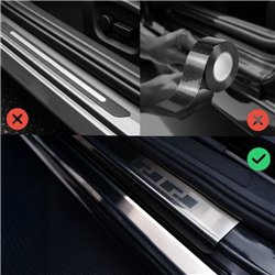 Sill trims for Suzuki Ignis III (MF) 2017-2024 | Silver steel brushed