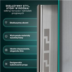 Listwy progowe SsangYong Rexton II YK Y400 2017-2025 stal szczotkowane