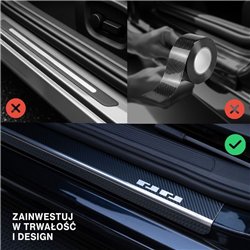 Listwy progowe SsangYong Rexton II YK Y400 2017-2025 stal karbon-style
