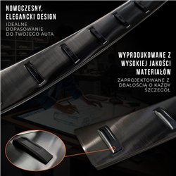 Rear bumper trim for Volvo V90 Station Wagon II V542 P 2016-2025 steel