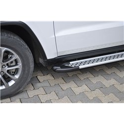 Side steps for Audi Q5 II FY 80A 2017-2024 AB004 Aluminum Plastic